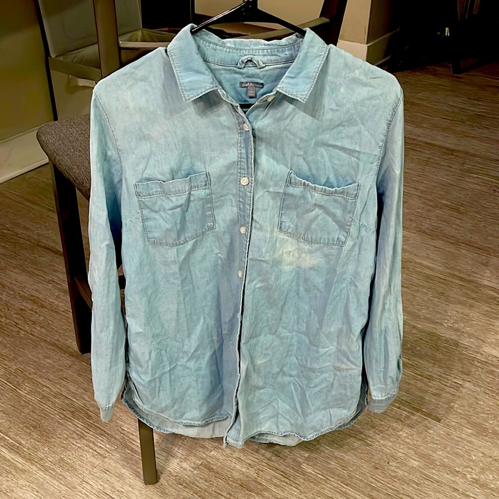 Long sleeve denim button up